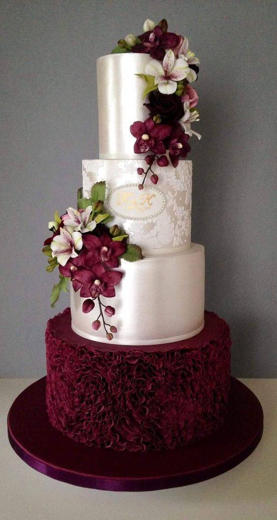 элегантный свадебный торт